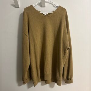Kotn Oversized V-Neck Knit Sweater